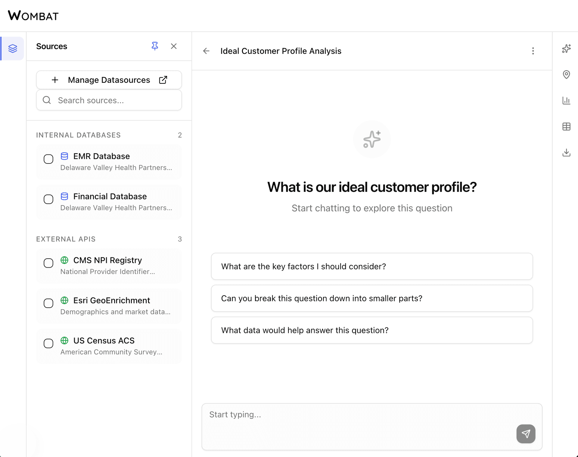 Wombat Platform - Natural Language Query Interface